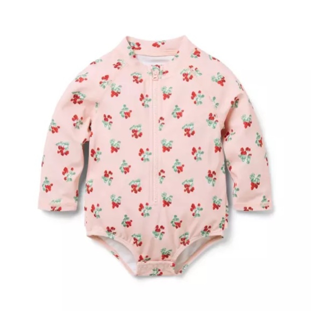 Floral Pink Kids One Piece
